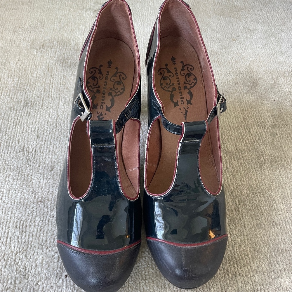 Nemonic Mary Jane  Heels Size 41 Made In Spain